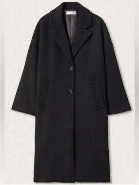 MANGO Oversized Wool Coat